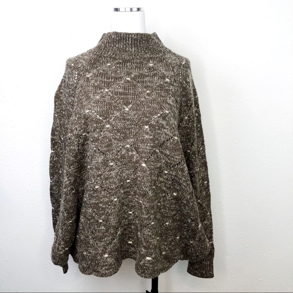 Hem & Thread Brown Dolman Sweater Size Medium - Picture 1 of 7